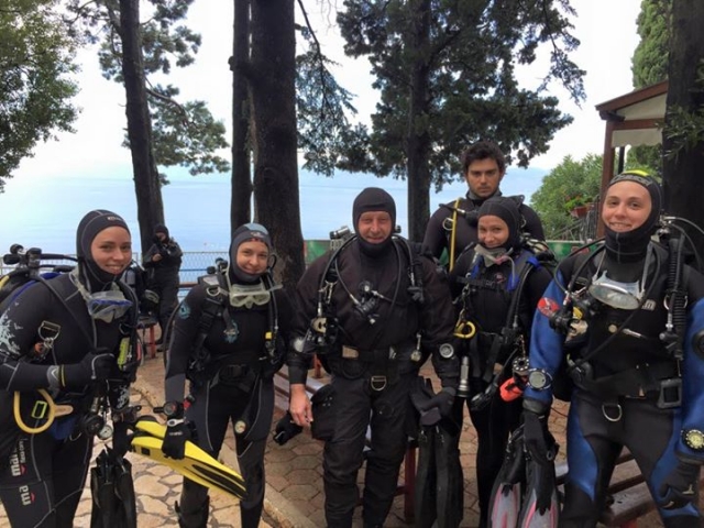 Le prime immersioni del corso